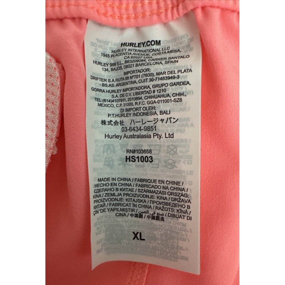 Hurley Women’s Phantom Solid 2.5” Boardshorts Pink/Orange Size XL New - Picture 10 of 12